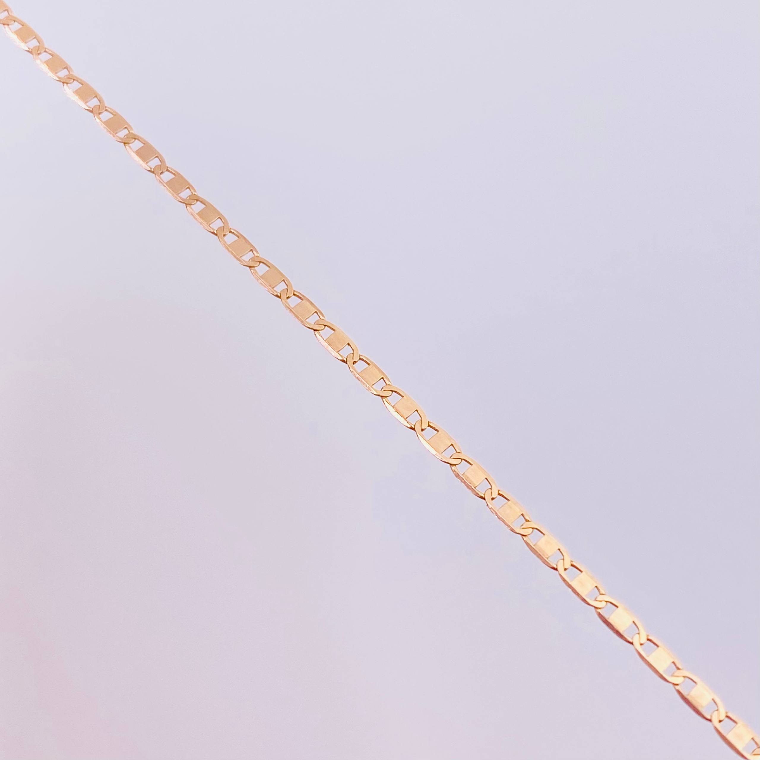 Cadena Escalera Plana 1.3 g / 40.1 cm / 1.3 mm Oro Rosa 18K