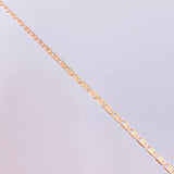 Cadena Escalera Plana 1.3 g / 40 cm / 1.4 mm Oro Rosa 18K