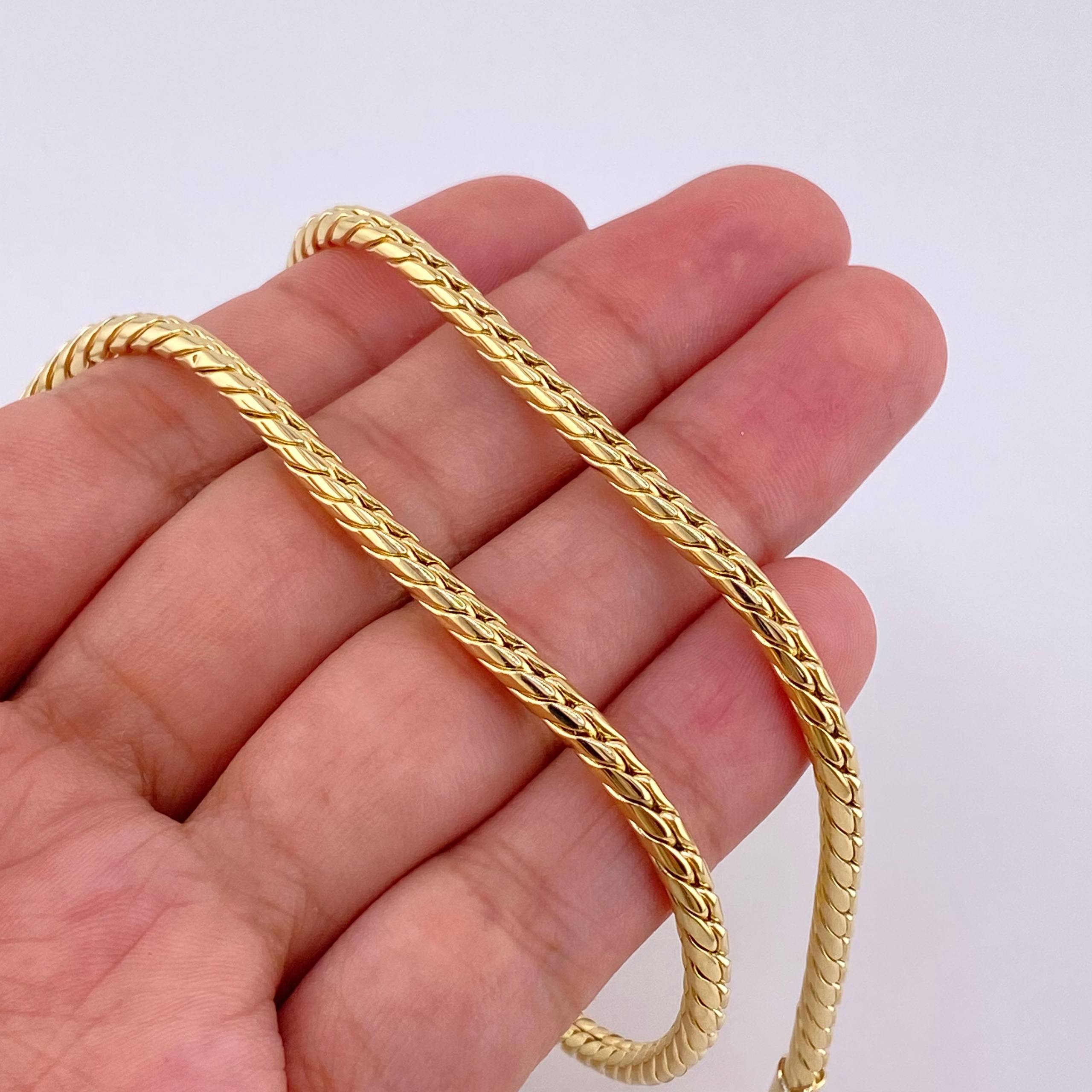 Cadena Serpiente 14.5 g / 60.2 cm / 3.2 mm Oro Amarillo 18K