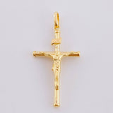 Dije Cruz Lisa 1.2 g / 4 cm Oro Amarillo 18K