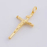Dije Cruz Lisa 1.2 g / 4 cm Oro Amarillo 18K