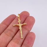 Dije Cruz Lisa 1.2 g / 4 cm Oro Amarillo 18K