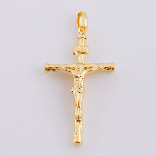 Dije Cruz Entorchada 0.9 g / 3.2 cm Oro Amarillo 18K