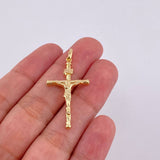 Dije Cruz Entorchada 1.05 g / 3.8 cm Oro Amarillo 18K
