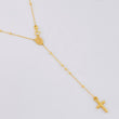 Rosario Virgen Milagrosa Cruz Lisa 2.95 g / 61 cm / 1.8 mm Oro Amarillo 18K
