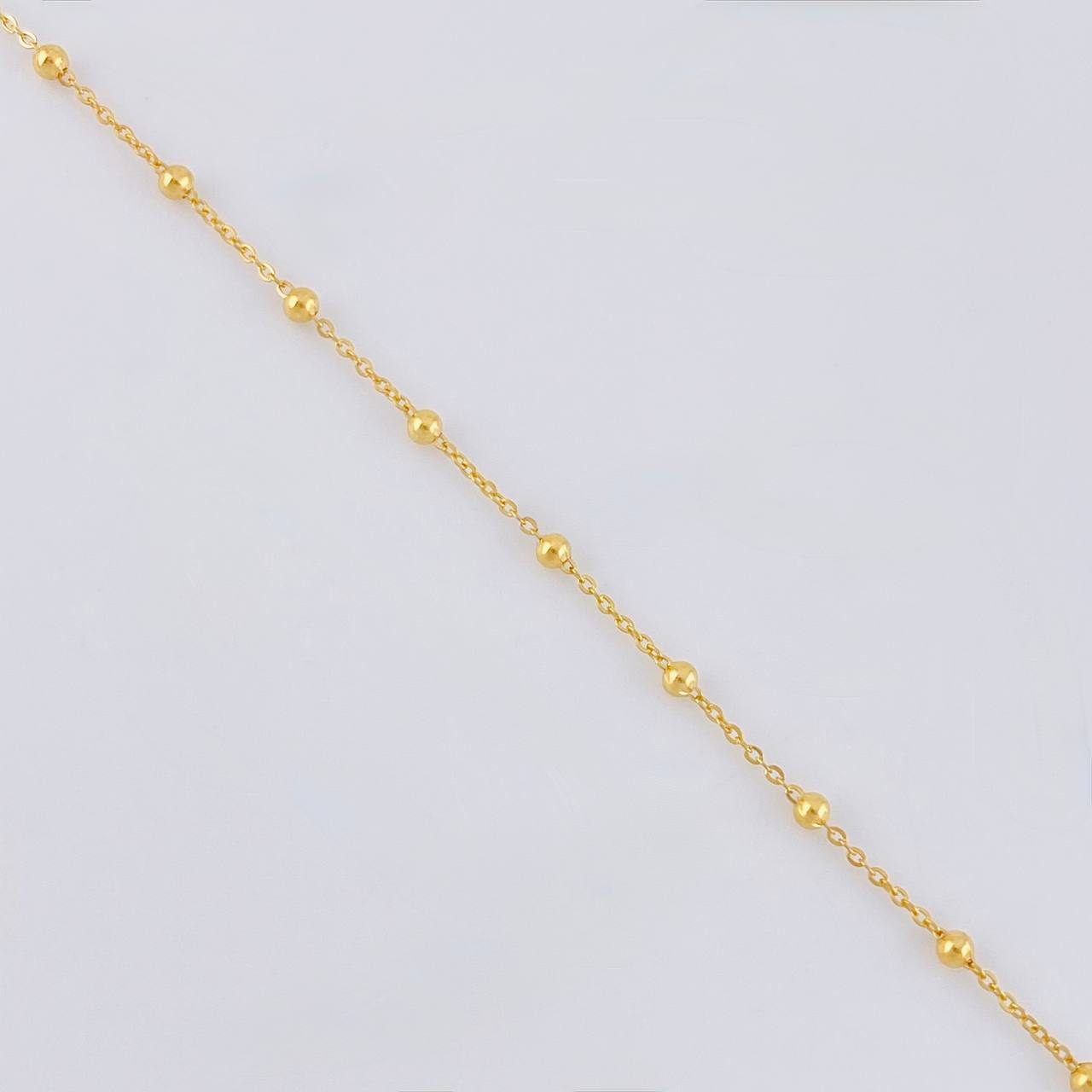 Rosario Virgen Milagrosa Cruz Lisa 2.95 g / 63 cm / 1.8 mm Oro Amarillo 18K