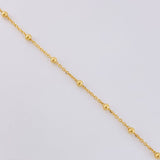 Rosario Virgen Milagrosa Cruz Lisa 3.1 g / 44.5 cm / 1.8 mm Oro Amarillo 18K