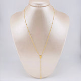 Rosario Virgen Milagrosa Cruz Lisa 3.1 g / 44.5 cm / 1.8 mm Oro Amarillo 18K