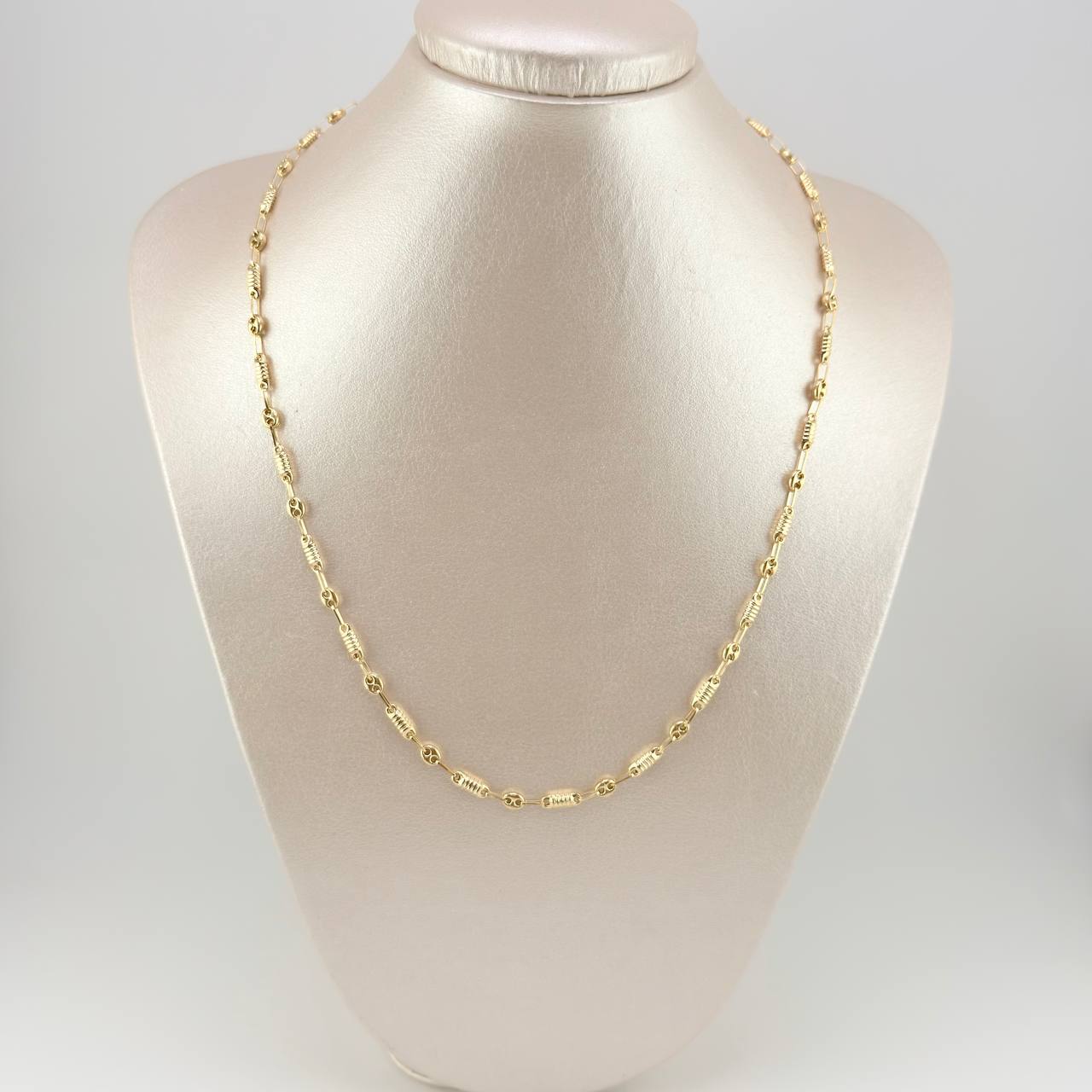 Cadena Rustica Barril Gc 6.1 g / 50.9 cm / 4.1 mm Oro Amarillo 18K