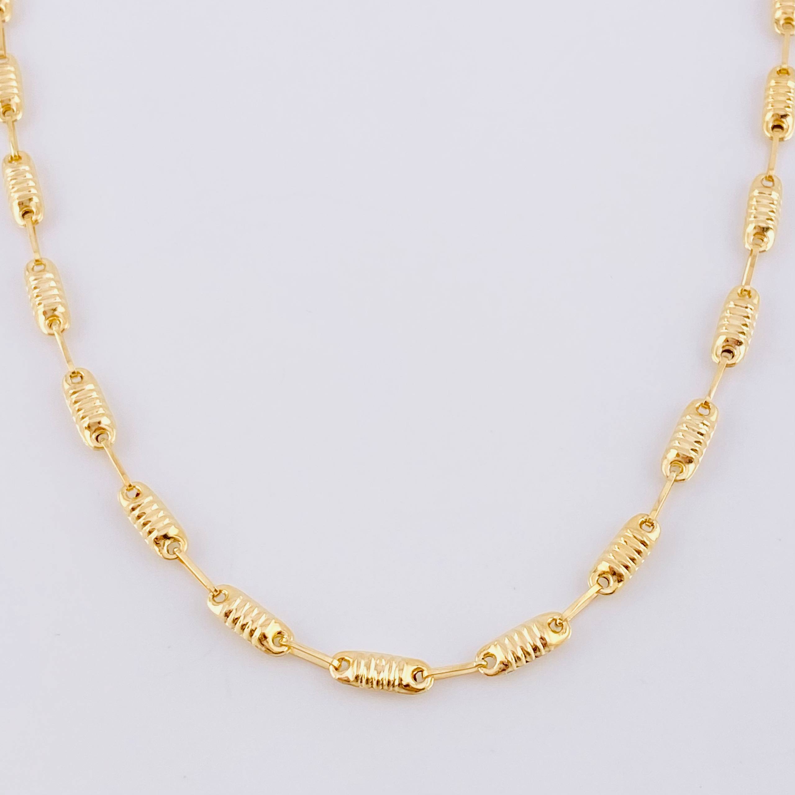 Cadena Rustica Barril 6.65 g / 60.1 cm / 3.3 mm Oro Amarillo 18K