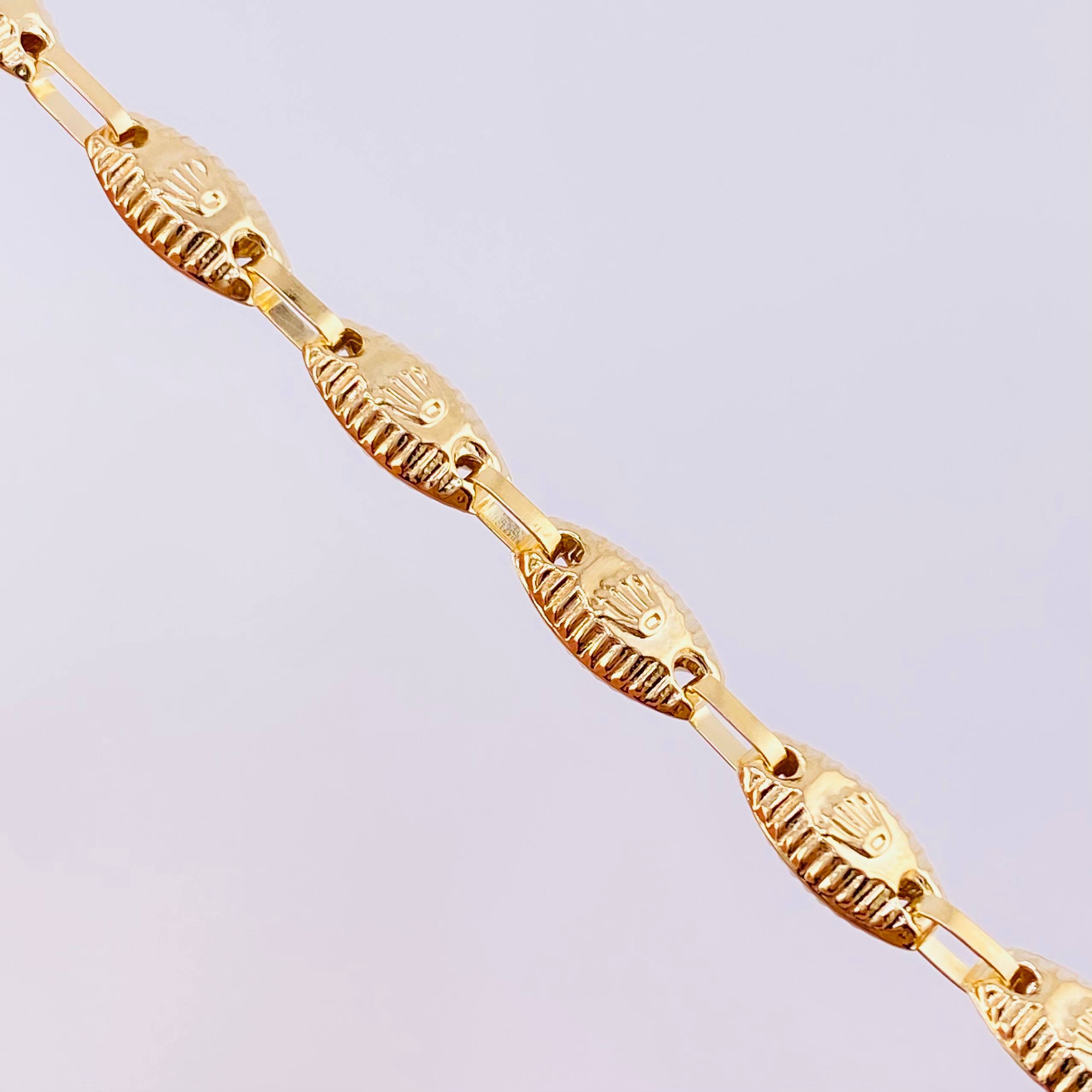 Pulso Rustico Corona 5.1 g / 21.5 cm / 5.5 mm Oro Amarillo 18K