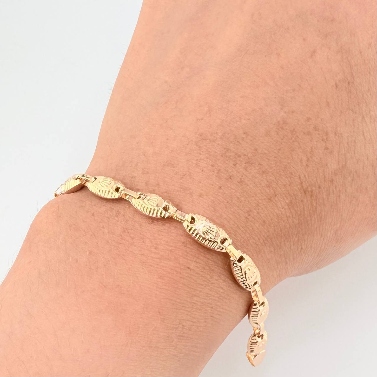 Pulso Rustico Corona 5.1 g / 21.2 cm / 5.5 mm Oro Amarillo 18K