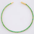 Pulso Tennis Esmeraldas 1,44 Qts 4.5 g / 17.9 cm / 2.1 mm Oro Amarillo 18K