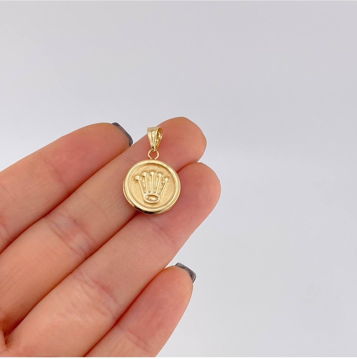 Dije Corona 1.15 g / 2.2 cm Oro Amarillo 18K