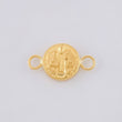 Herraje San Benito Mate 0.5 g / 1.6 cm Oro Amarillo 18K