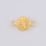 Herraje San Benito Mate 0.5 g / 1.6 cm Oro Amarillo 18K