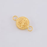 Herraje San Benito Mate 0.45 g / 1.6 cm Oro Amarillo 18K