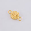 Herraje San Benito Mate 0.35 g / 1.4 cm Oro Amarillo 18K