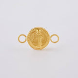 Herraje San Benito Mate 0.45 g / 1.6 cm Oro Amarillo 18K