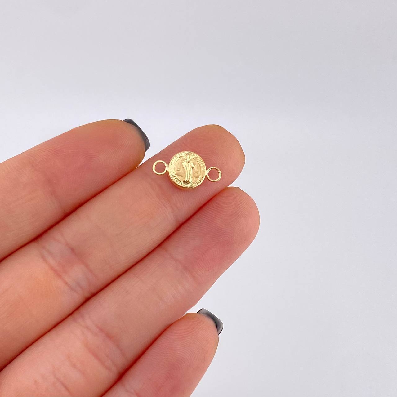 Herraje San Benito Mate 0.5 g / 1.6 cm Oro Amarillo 18K