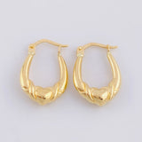 Candongas Bolso Corazon 1.5 g / 2 cm Oro Amarillo 18K