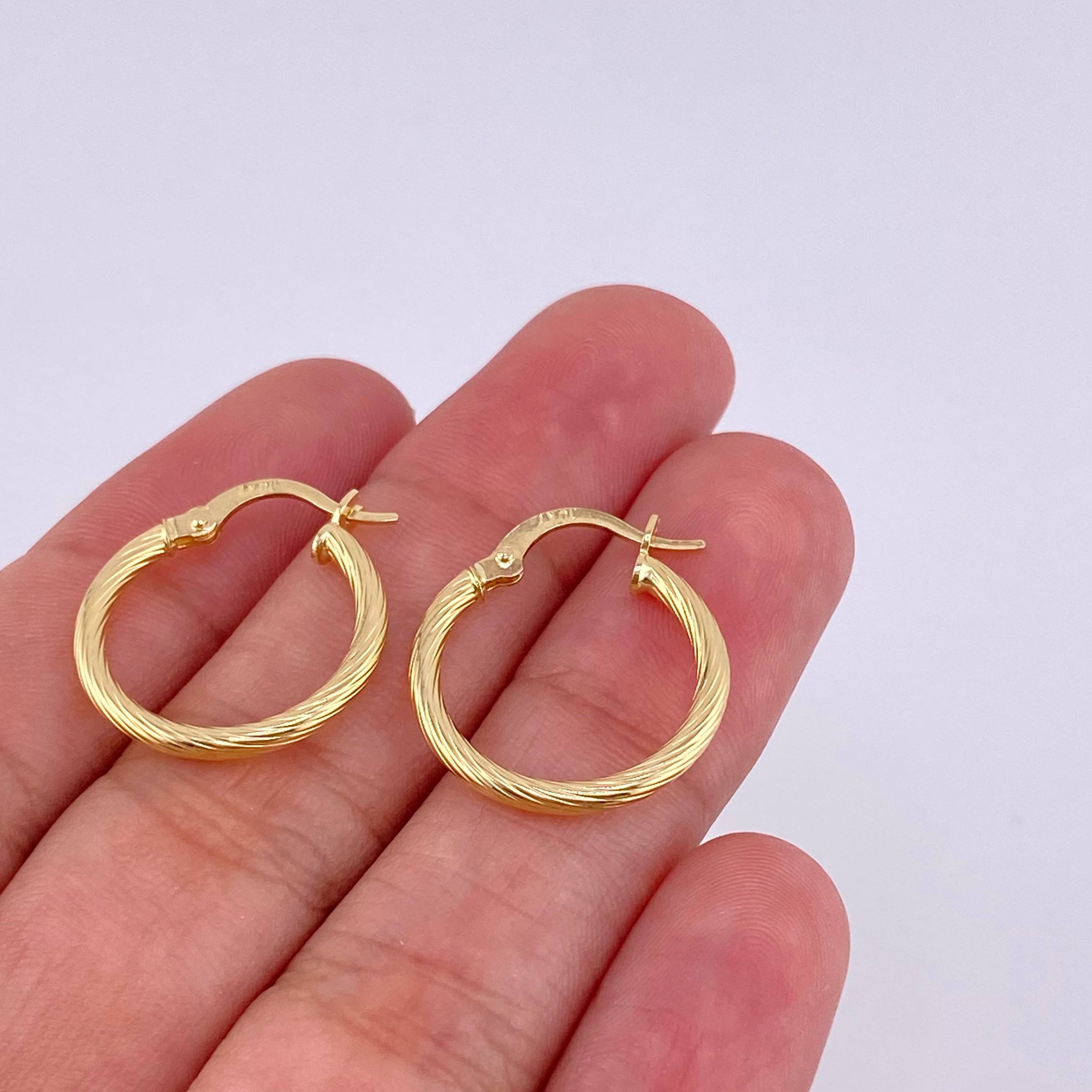 Candongas Sofia 1.35 g / 2 cm Oro Amarillo 18K