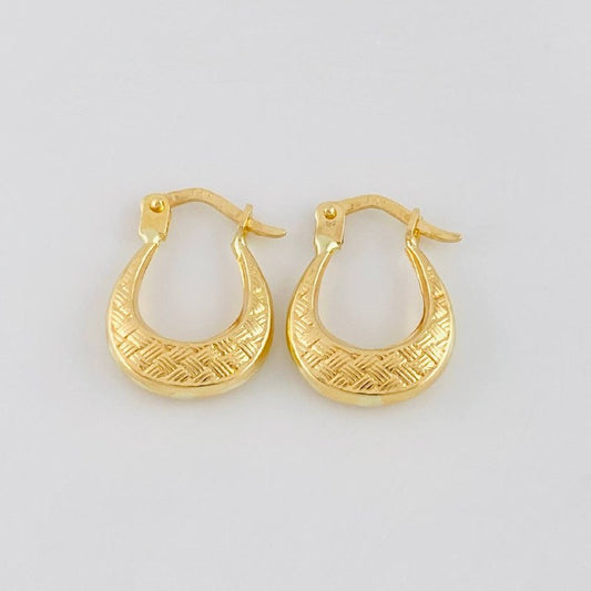 Candongas Bolso 1.25 g / 1.6 cm Oro Amarillo 18K