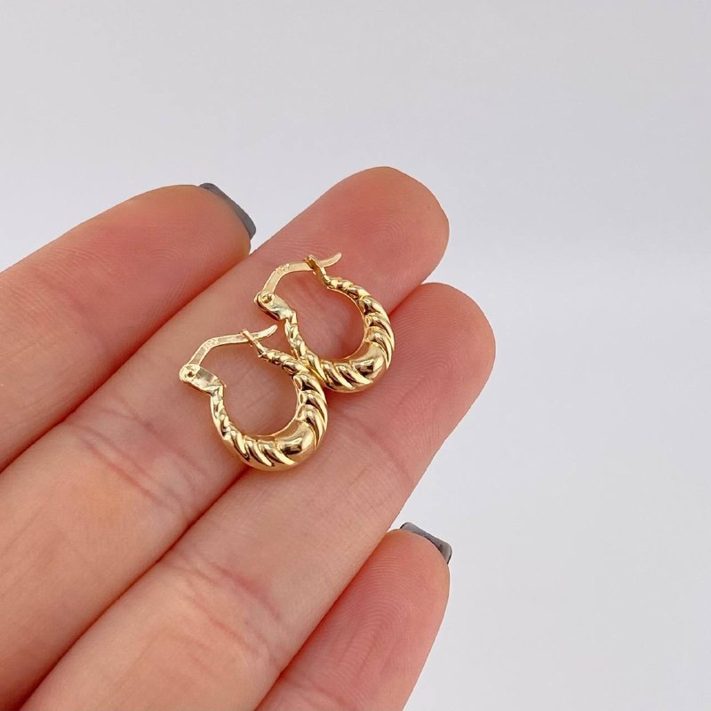 Candongas Marinilla 1.1 g / 1.5 cm Oro Amarillo 18K