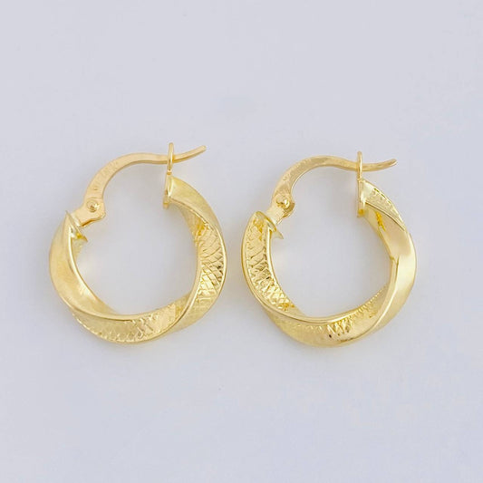 Candongas Reyi 1.55 g / 1.7 cm Oro Amarillo 18K