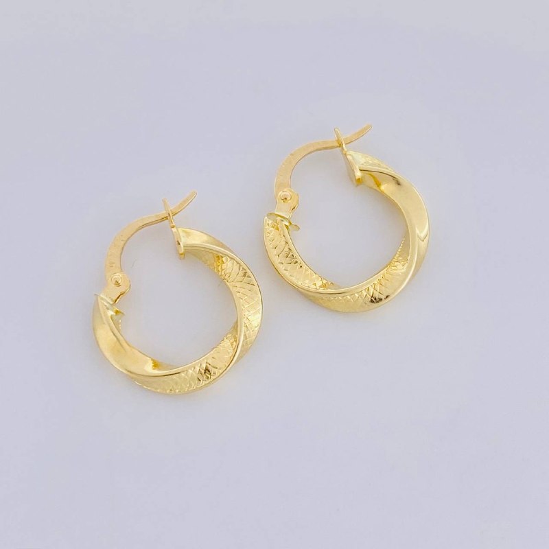 Candongas Reyi 1.55 g / 1.7 cm Oro Amarillo 18K
