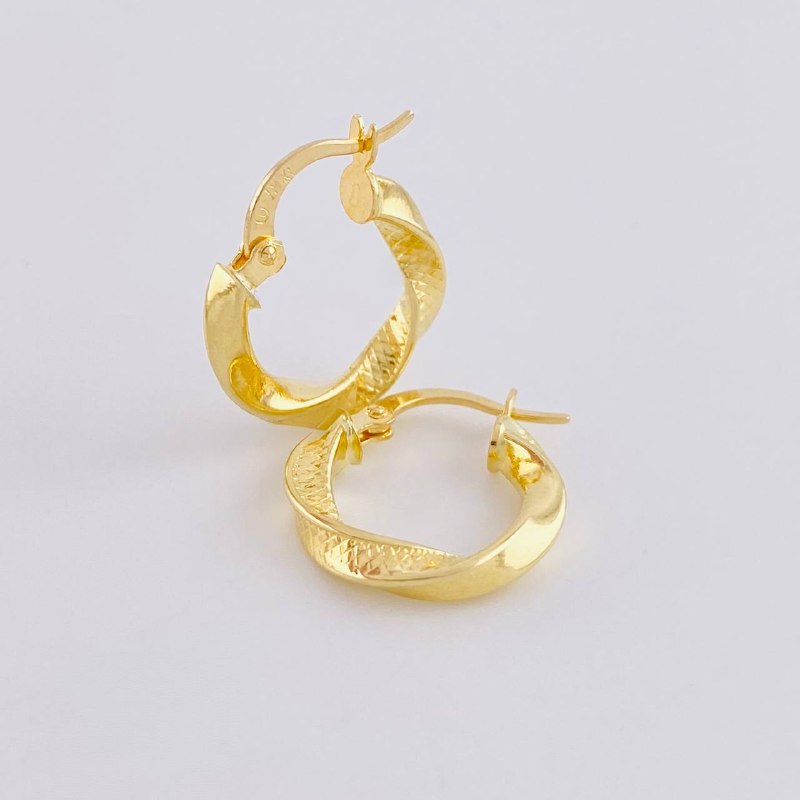 Candongas Reyi 1.55 g / 1.7 cm Oro Amarillo 18K