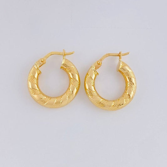 Candongas Noel 2.05 g / 1.9 cm Oro Amarillo 18K