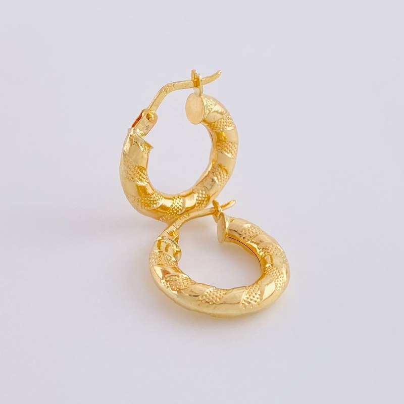 Candongas Noel 2.05 g / 1.9 cm Oro Amarillo 18K