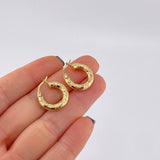 Candongas Noel 2.05 g / 1.9 cm Oro Amarillo 18K