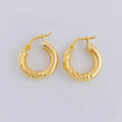 Candongas Adel Mitad Entorchadas 1.75 g / 1.6 cm Oro Amarillo 18K