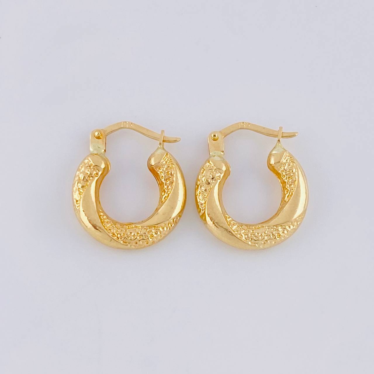 Candongas Aura Twist 1.6 g / 1.6 cm Oro Amarillo 18K