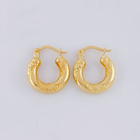 Candongas Aura Twist 1.6 g / 1.6 cm Oro Amarillo 18K