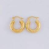 Candongas Aura Twist 1.6 g / 1.6 cm Oro Amarillo 18K