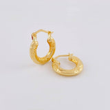 Candongas Aura Twist 1.6 g / 1.6 cm Oro Amarillo 18K