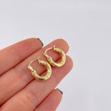Candongas Aura Twist 1.6 g / 1.6 cm Oro Amarillo 18K