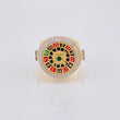 Anillo Ruleta Casino Movil 14 g / T10 1/2 Dos Oros Amarillo Blanco 18K