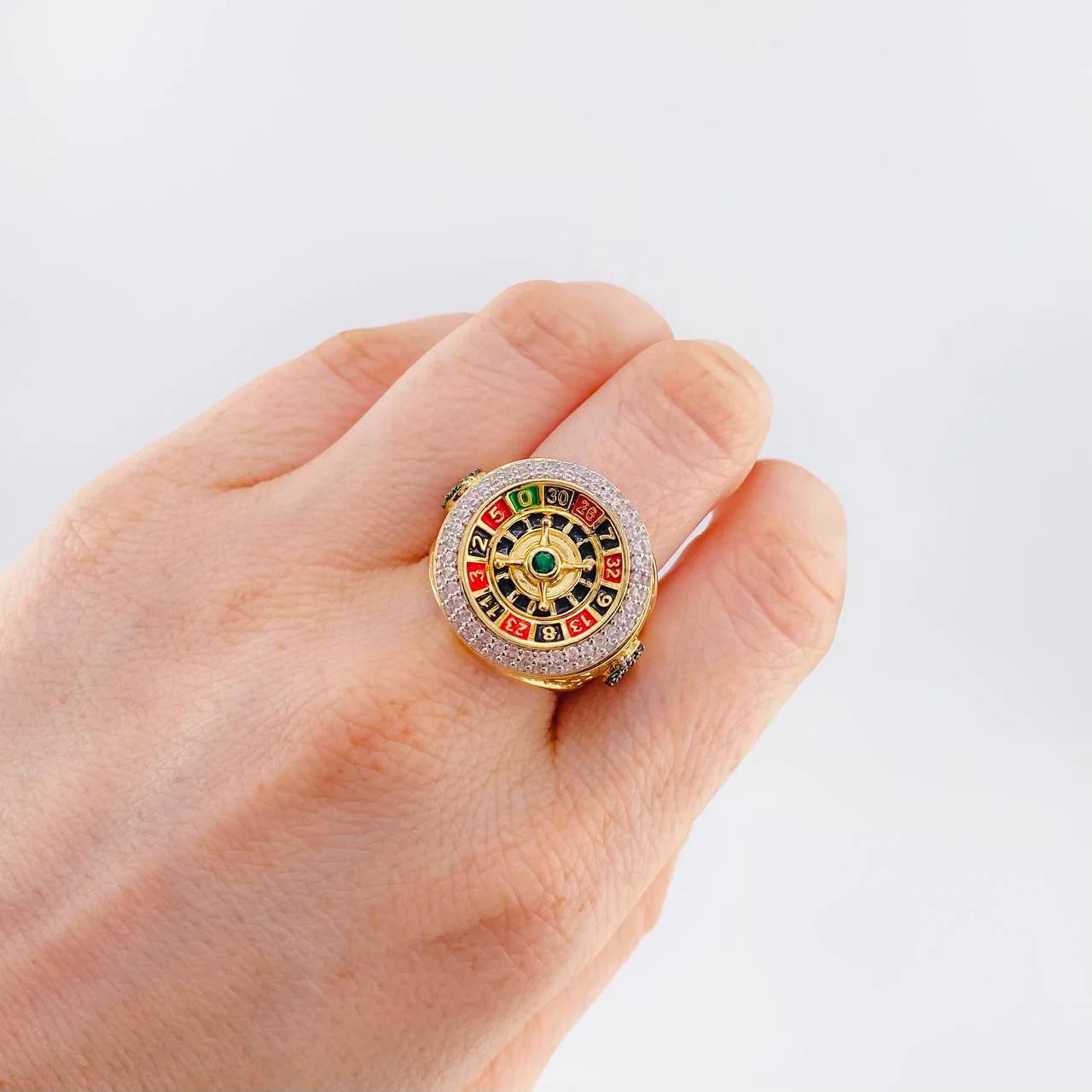 Anillo Ruleta 13.7 g / T13 Oro Amarillo 18K