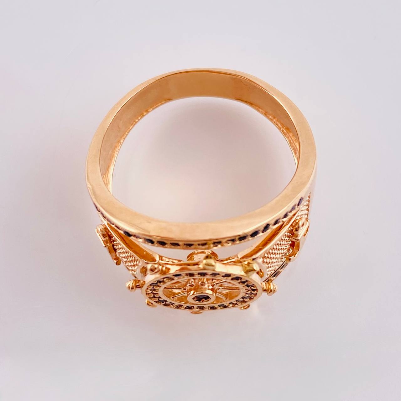 Anillo Timón Movíl 8.5 g / T9 3/4 Oro Rosa 18K