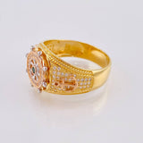 Anillo Timón Móvil 9.7 g / T11 1/4 Tres Oros 18K