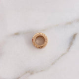 Herraje BV 4.15gr / 1.2mm Circones Blancos Oro Rosa 18K #