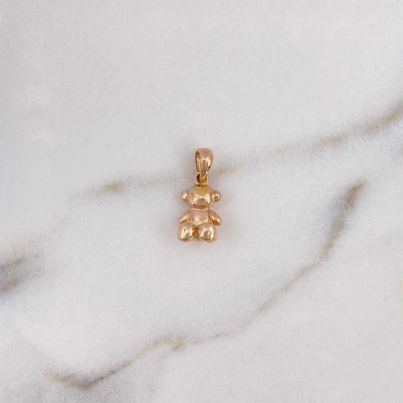 Dije Oso Sin Rostro 2.1gr / 1.6cm / Oro Rosa 18K #
