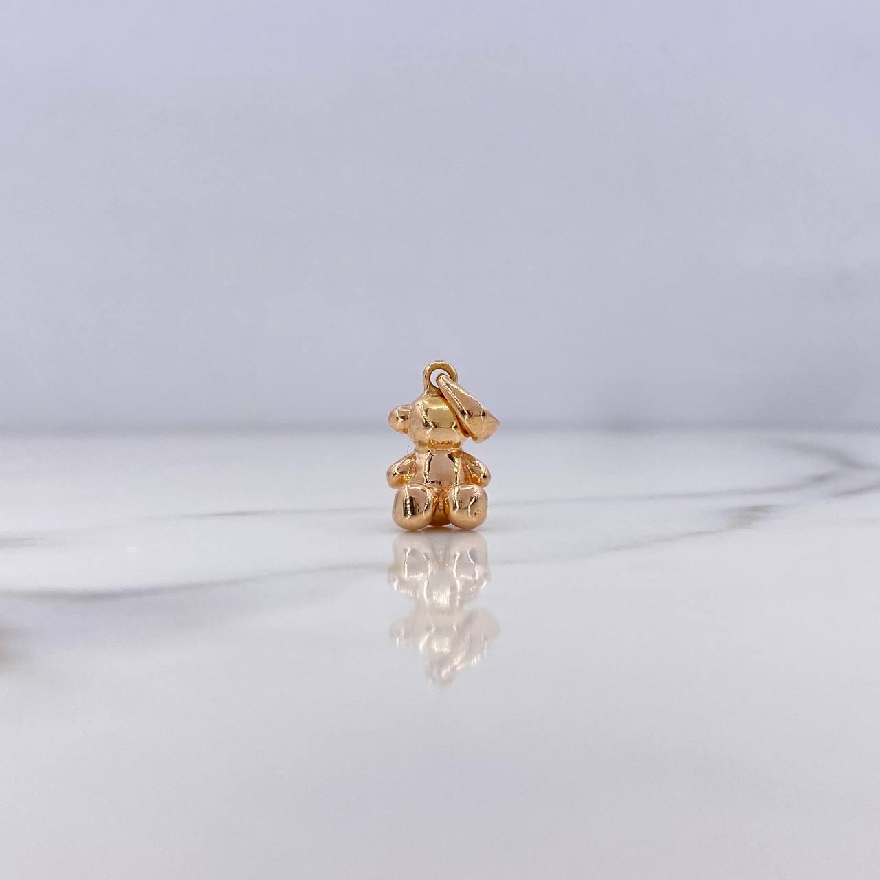 Dije Oso Sin Rostro 2.1gr / 1.6cm / Oro Rosa 18K #