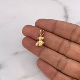 Dije Oso Sin Rostro 2.05gr / 1.6cm / Oro Amarillo 18K $