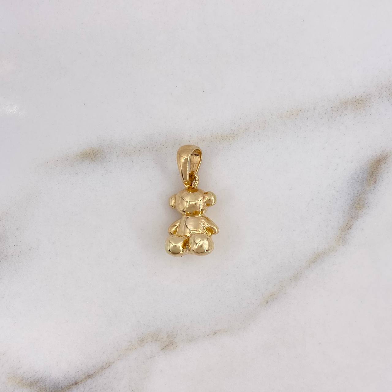 Dije Oso Sin Rostro 2.05gr / 1.6cm / Oro Amarillo 18K $