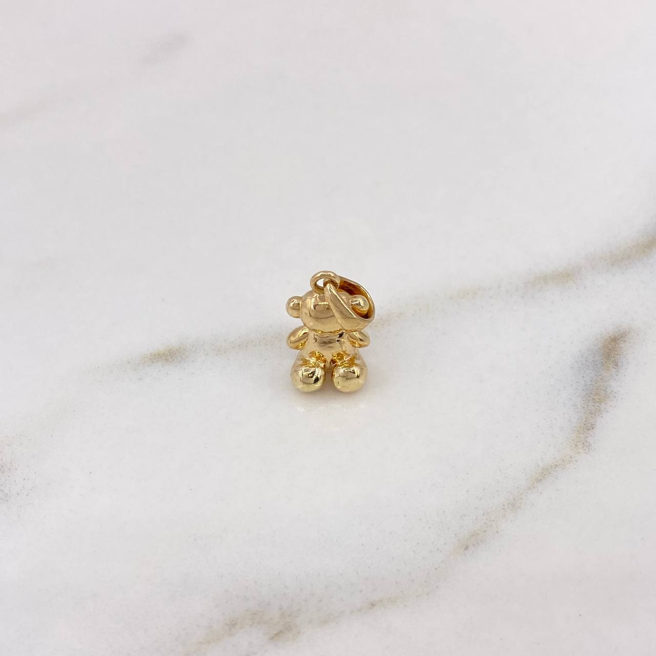 Dije Oso Sin Rostro 2.05gr / 1.6cm / Oro Amarillo 18K $